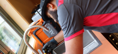 Residential Plumbing Services carried out by a GoFox plumber installing a kitchen sink tap during a home plumbing upgrade