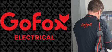 Electrical problems in the home inspection by GoFox Electrical technician working on a household switchboard panel.
