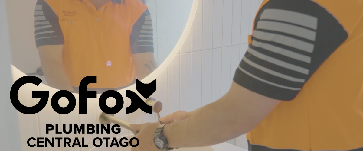 Wanaka Plumber from GoFox Plumbing Central Otago installing bathroom fittings in a modern residential home