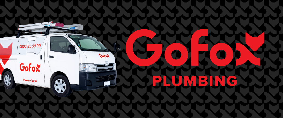 Plumber hourly rate guide from GoFox Plumbing, with branded GoFox service van and logo on dark background